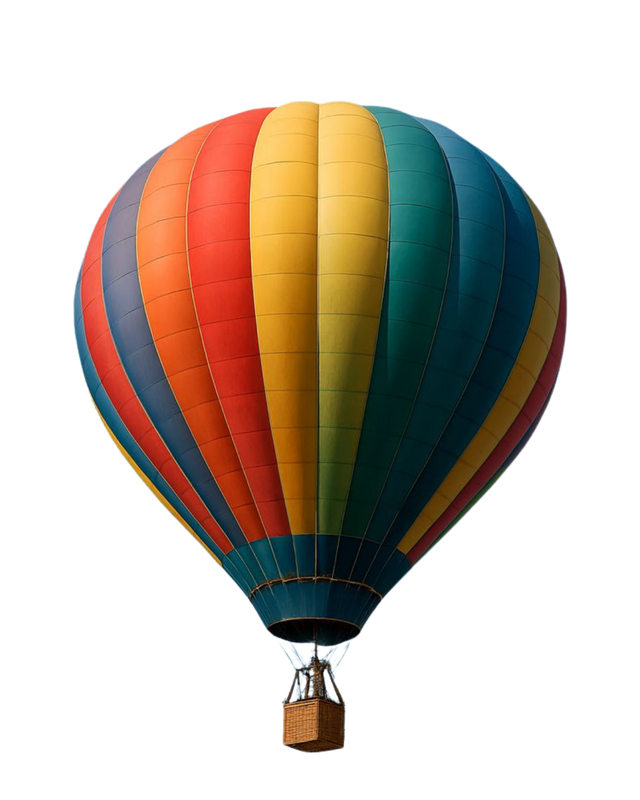 Hot air balloon — symbol of elevating your health